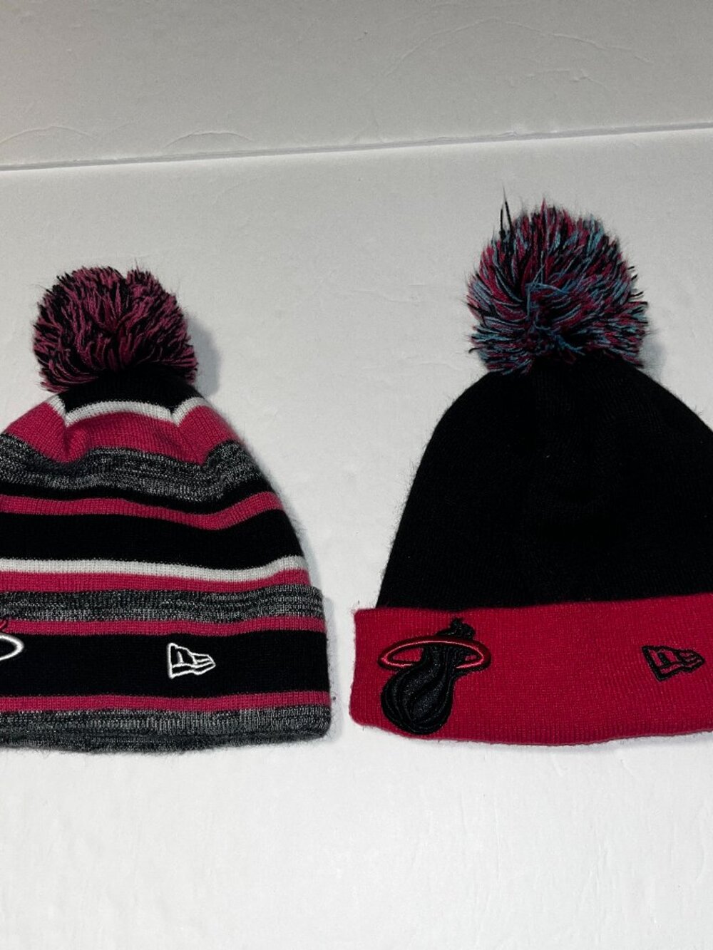 New Era NBA Miami Heat 2 stocking caps beanie women's one size